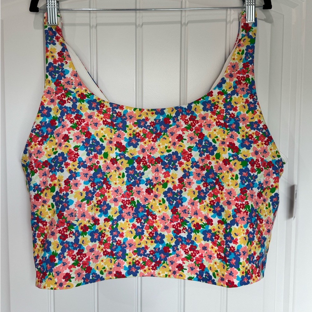 Old Navy Powersoft Floral Leggings & Sports Bra Set XXL Highrise Workout Set NWT - Picture 2 of 5